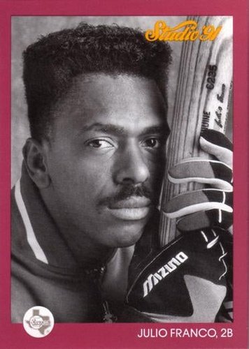 #123 Julio Franco - Texas Rangers - 1991 Studio Baseball