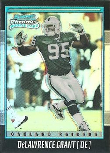 #123 DeLawrence Grant - Oakland Raiders - 2001 Bowman Chrome Football