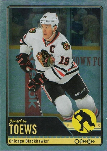 #123 Jonathan Toews - Chicago Blackhawks - 2012-13 O-Pee-Chee - Rainbow Hockey
