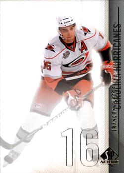 #123 Brandon Sutter - Carolina Hurricanes - 2010-11 SP Authentic Hockey