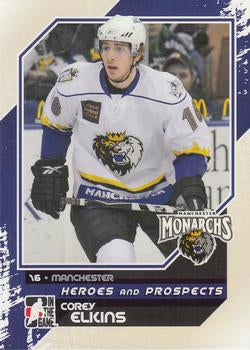 #123 Corey Elkins - Manchester Monarchs - 2010-11 In The Game Heroes and Prospects Hockey