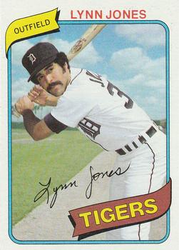 #123 Lynn Jones - Detroit Tigers - 1980 Topps Baseball