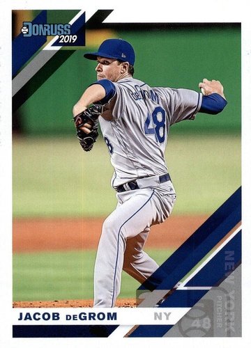 #123a Jacob deGrom - New York Mets - 2019 Donruss Baseball