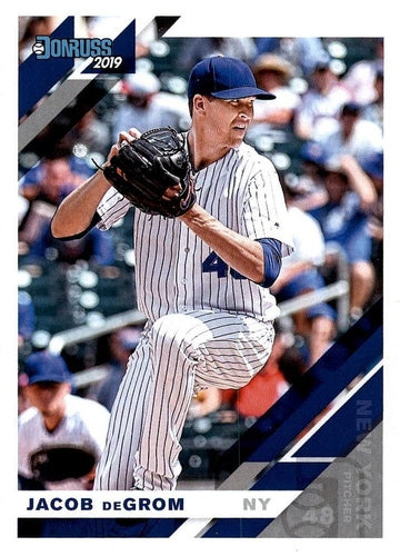 #123b Jacob deGrom - New York Mets - 2019 Donruss Baseball
