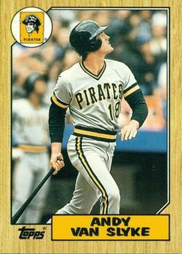 #124T Andy Van Slyke - Pittsburgh Pirates - 1987 Topps Traded Baseball