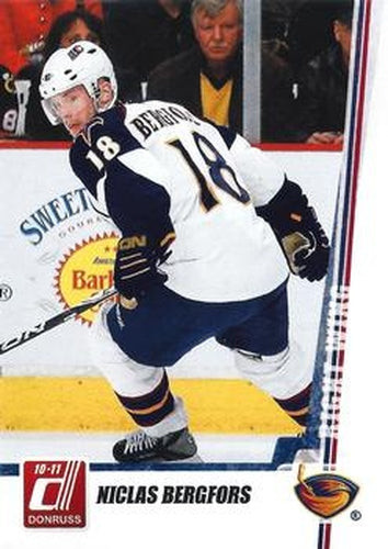 #124 Nicklas Bergfors - Atlanta Thrashers - 2010-11 Donruss Hockey