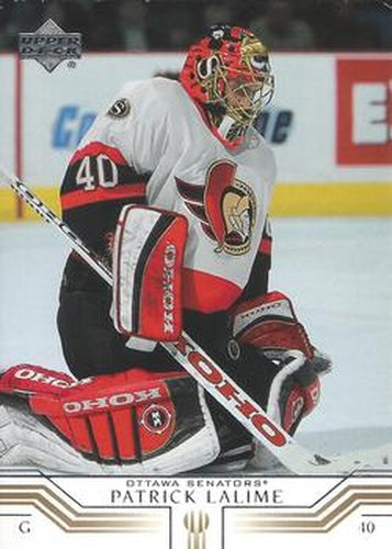 #124 Patrick Lalime - Ottawa Senators - 2001-02 Upper Deck Hockey