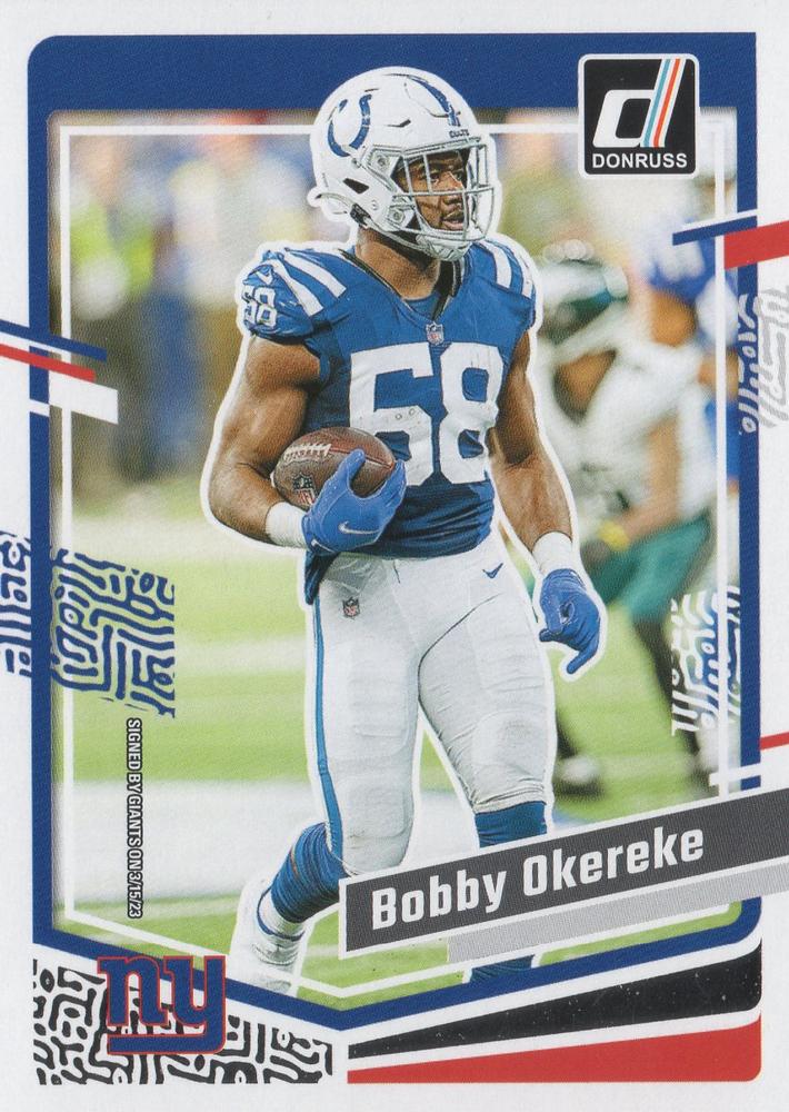 #124 Bobby Okereke - New York Giants - 2023 Donruss Football