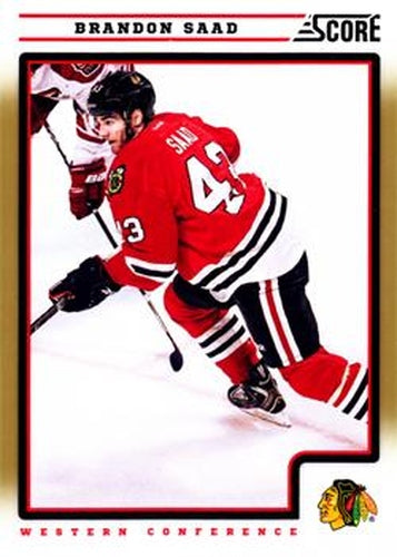 #124 Brandon Saad - Chicago Blackhawks - 2012-13 Score - Gold Rush Hockey