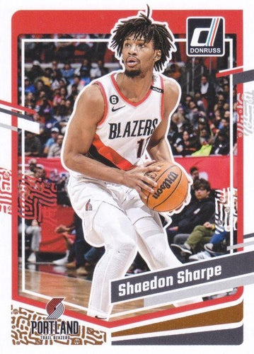 #124 Shaedon Sharpe - Portland Trail Blazers - 2023-24 Donruss Basketball