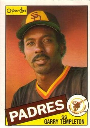 #124 Garry Templeton - San Diego Padres - 1985 O-Pee-Chee Baseball