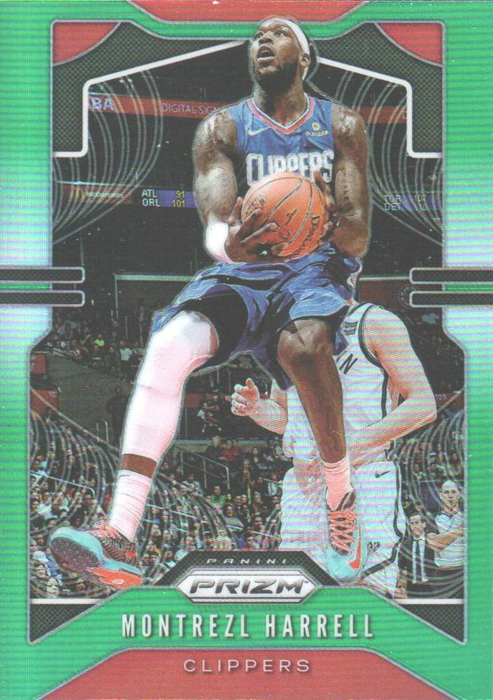 #124 Montrezl Harrell - Los Angeles Clippers - 2019-20 Panini Prizm - Prizms Green Basketball