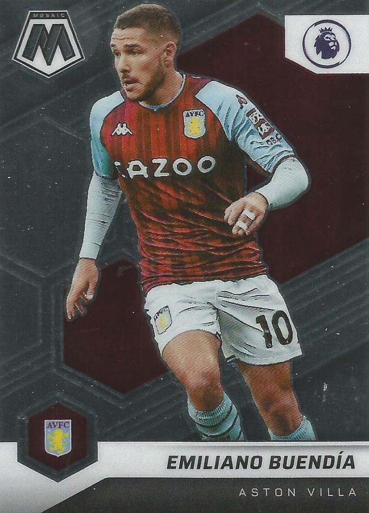 #124 Emiliano Buendia - Aston Villa - 2021-22 Panini Mosaic Premier League Soccer