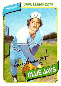 #124 Dave Lemanczyk - Toronto Blue Jays - 1980 Topps Baseball