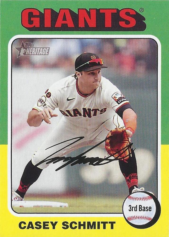 #124 Casey Schmitt - San Francisco Giants - 2024 Topps Heritage Baseball