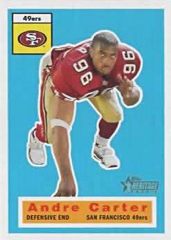 #124 Andre Carter - San Francisco 49ers - 2001 Topps Heritage Football