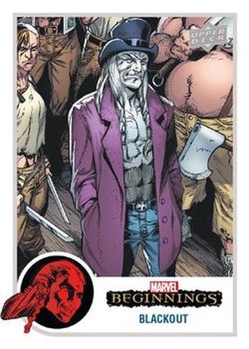 #124 Blackout - 2022 Upper Deck Marvel Beginnings