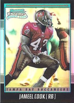 #124 Jameel Cook - Tampa Bay Buccaneers - 2001 Bowman Chrome Football