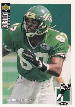 #124 Chris Burkett - New York Jets - 1994 Collector's Choice Football