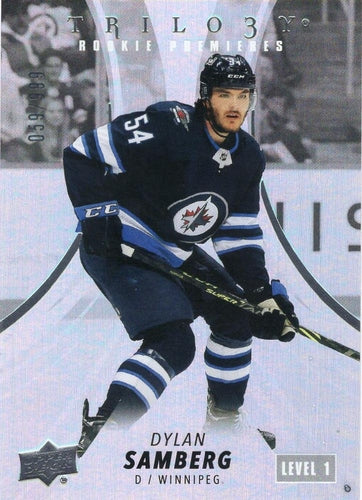 #124 Dylan Samberg - Winnipeg Jets - 2022-23 Upper Deck Trilogy Hockey