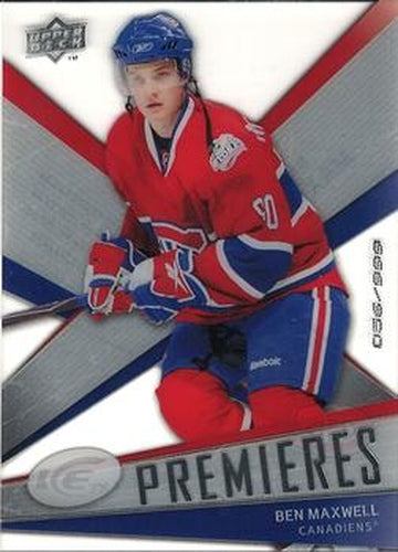 #124 Ben Maxwell - Montreal Canadiens - 2008-09 Upper Deck Ice Hockey