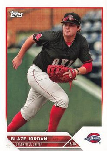 #PD-124 Blaze Jordan - Greenville Drive - 2023 Topps Pro Debut Baseball