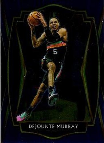 #124 Dejounte Murray - San Antonio Spurs - 2020-21 Panini Select - Blue Basketball
