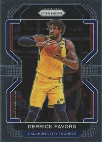 #124 Derrick Favors - Oklahoma City Thunder - 2021-22 Panini Prizm Basketball
