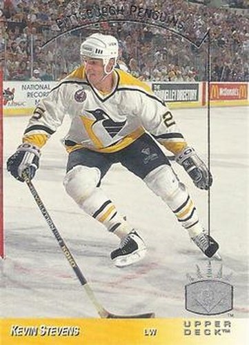 #124 Kevin Stevens - Pittsburgh Penguins - 1993-94 Upper Deck - SP Hockey