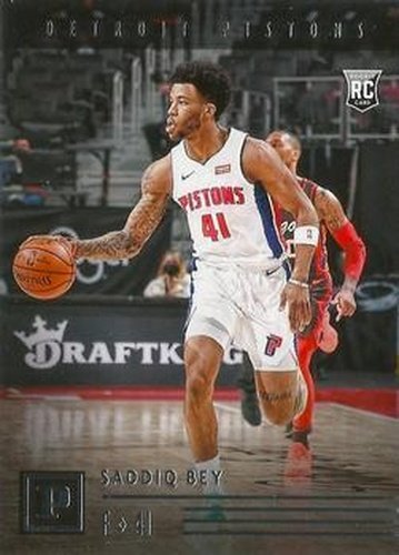 #124 Saddiq Bey - Detroit Pistons - 2020-21 Panini Chronicles Basketball