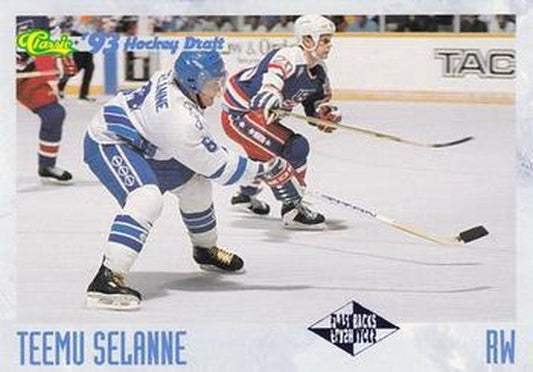 #124 Teemu Selanne - Finland - 1993 Classic '93 Hockey Draft Hockey