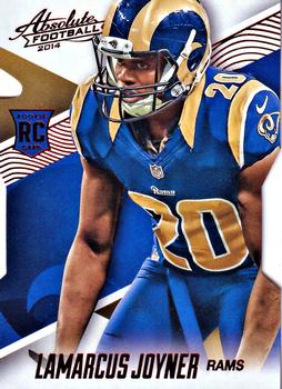 #124 Lamarcus Joyner - St. Louis Rams - 2014 Panini Absolute - Red Football