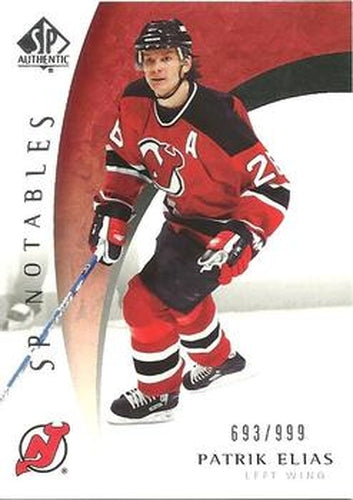 #124 Patrik Elias - New Jersey Devils - 2005-06 SP Authentic Hockey