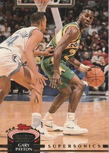 #124 Gary Payton - Seattle SuperSonics - 1992-93 Stadium Club Basketball