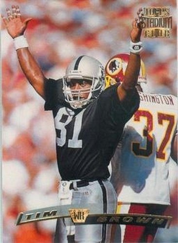 #124 Tim Brown - Oakland Raiders - 1996 Stadium Club Football