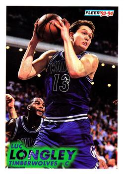 #124 Luc Longley - Minnesota Timberwolves - 1993-94 Fleer Basketball