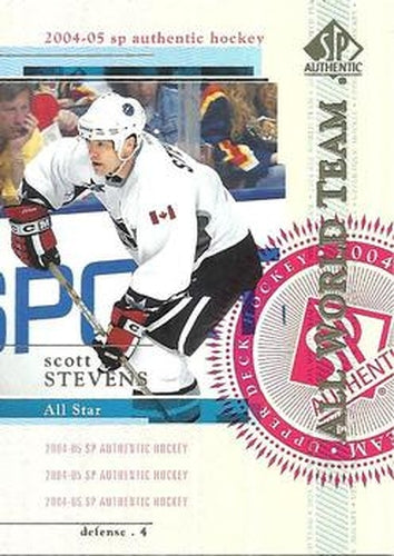 #124 Scott Stevens - New Jersey Devils - 2004-05 SP Authentic Hockey