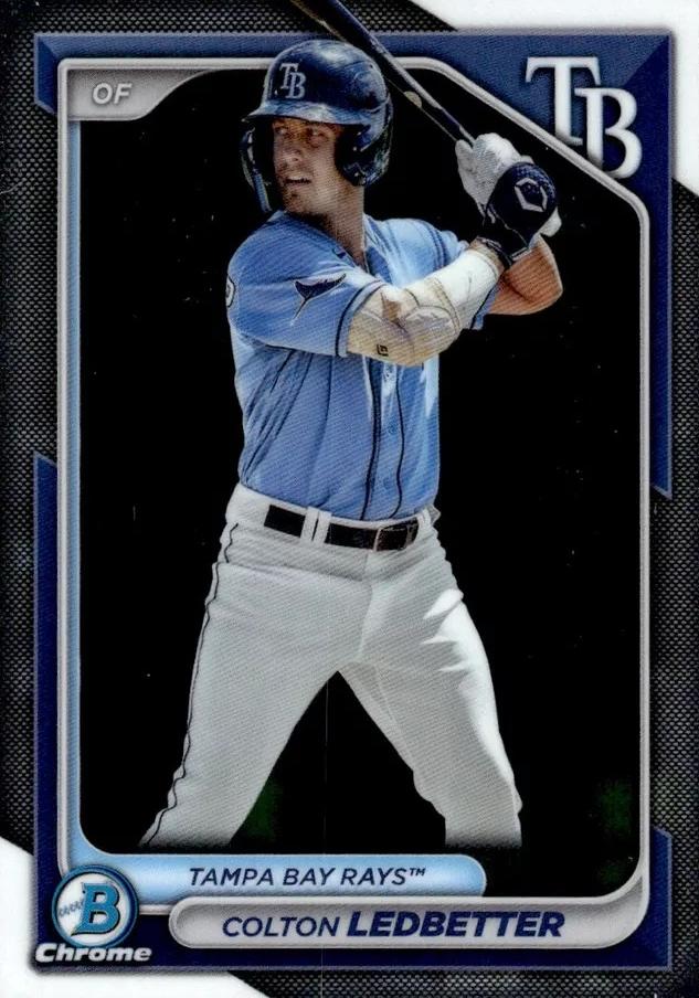 #BCP-124 Colton Ledbetter - Tampa Bay Rays - 2024 Bowman - Chrome Prospects Baseball