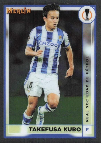 #124 Takefusa Kubo - Real Sociedad - 2022-23 Merlin Chrome UEFA Club Competitions Soccer