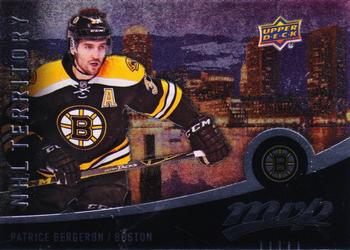 #303 Patrice Bergeron - Boston Bruins - 2016-17 Upper Deck MVP Hockey