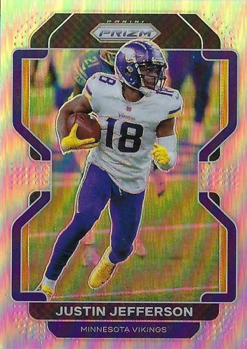 #125 Justin Jefferson - Minnesota Vikings - 2021 Panini Prizm - Silver Football
