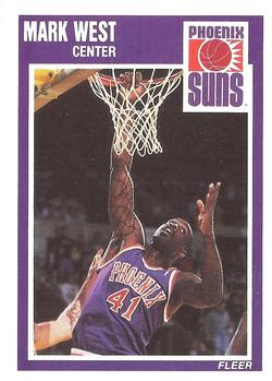 #125 Mark West - Phoenix Suns - 1989-90 Fleer Basketball