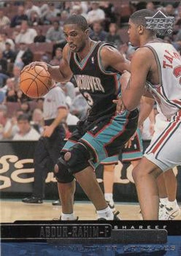 #125 Shareef Abdur-Rahim - Vancouver Grizzlies - 1999-00 Upper Deck Basketball