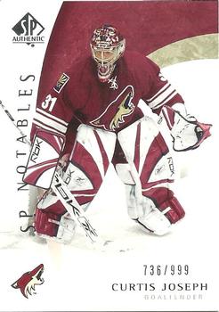 #125 Curtis Joseph - Phoenix Coyotes - 2005-06 SP Authentic Hockey