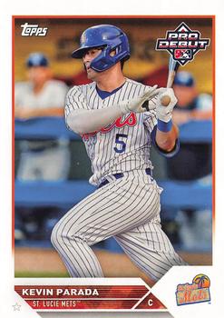 #PD-125 Kevin Parada - St. Lucie Mets - 2023 Topps Pro Debut Baseball