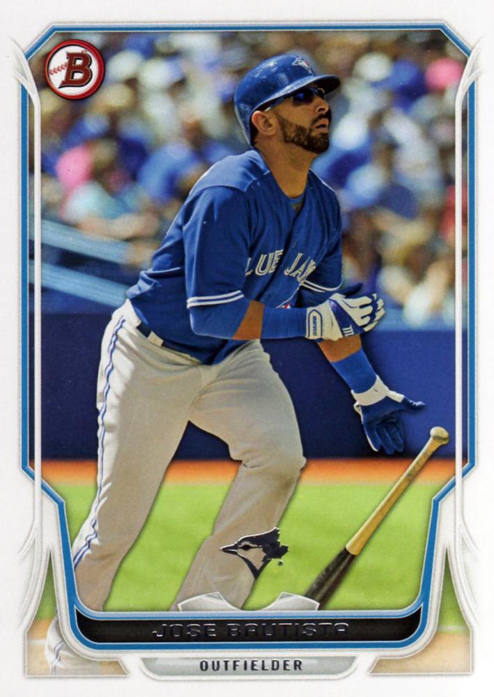 #125 Jose Bautista - Toronto Blue Jays - 2014 Bowman Baseball