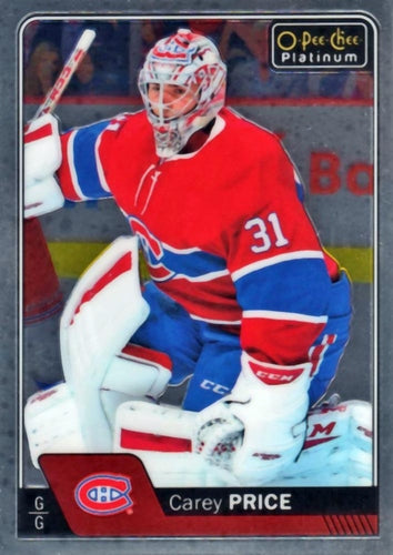 #125 Carey Price - Montreal Canadiens - 2016-17 O-Pee-Chee Platinum Hockey