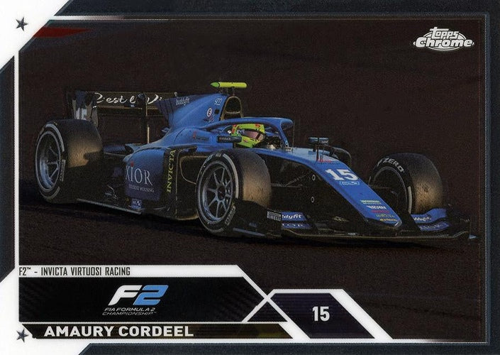 #125 Amaury Cordeel - Invicta Virtuosi Racing F2 - 2023 Topps Chrome Formula 1 Racing