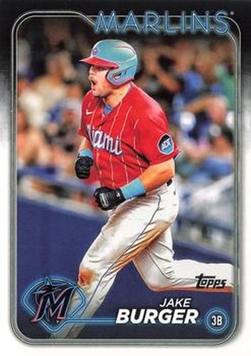 #125 Jake Burger - Miami Marlins - 2024 Topps Baseball