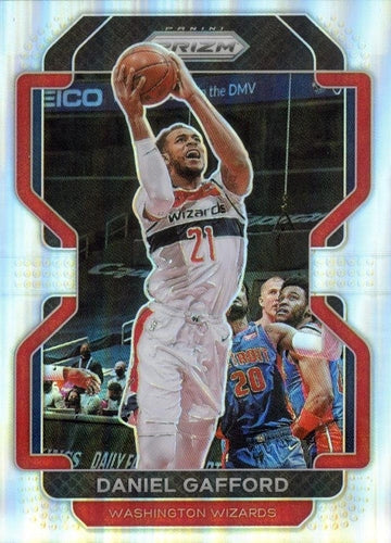 #125 Daniel Gafford - Washington Wizards - 2021-22 Panini Prizm - Silver Basketball